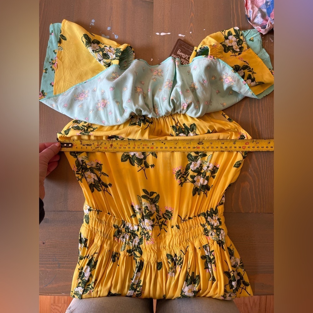 Matilda Jane Yellow Sundress with Flutter Hem Size XS​ - Picture 8 of 12